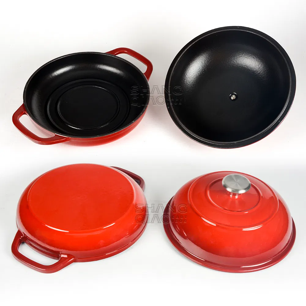 Эмалированная чугунная хлебопечка с крышкой