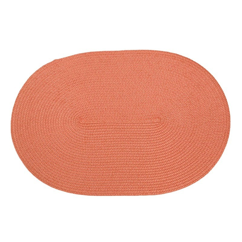 Oval Shaped 17.3” L X 11.8” W PP Woven Placemat