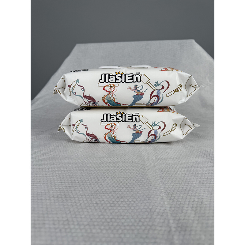 Disposable Nonwoven Kitchen Wipes Household Clean Oil Greasy Cleansing Wet Wipes