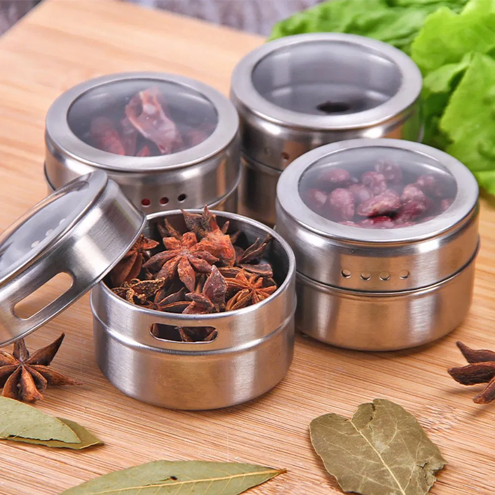 Magnetic Spice Storage Rack Spice Storage Jar Tin Container Esg30090