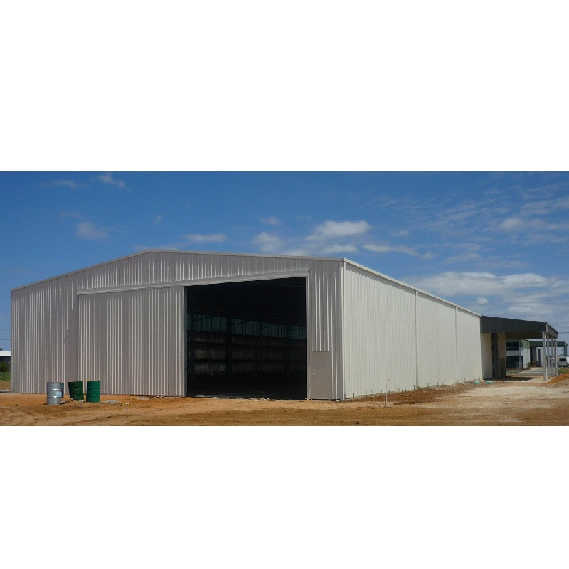 Large Steel Sheds Industrial Construction Prefabricated Light Steel Structure Storage Barn Shed Large Garage with Waterproof Insulated Sandwich Panel
