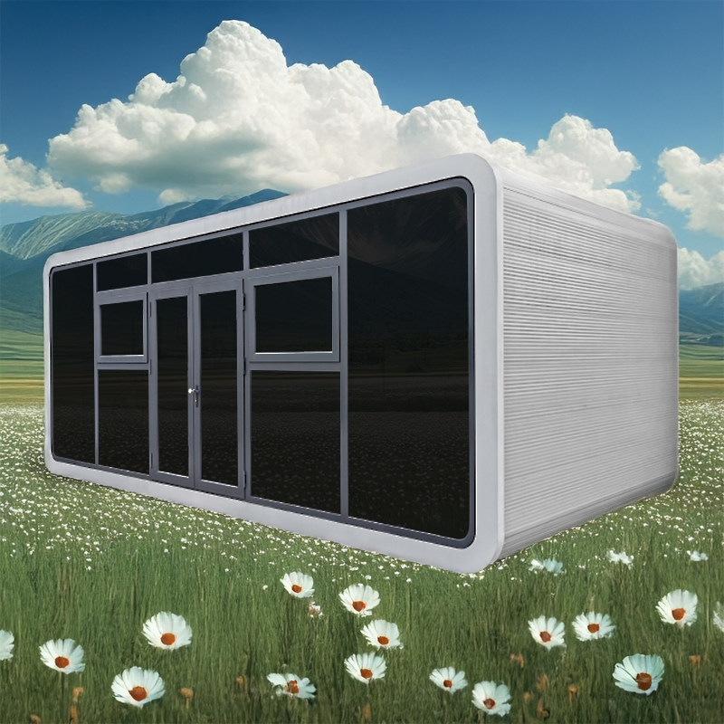 Glass Curtain Wall Good Light Whole Sale Prefab Cabin Home