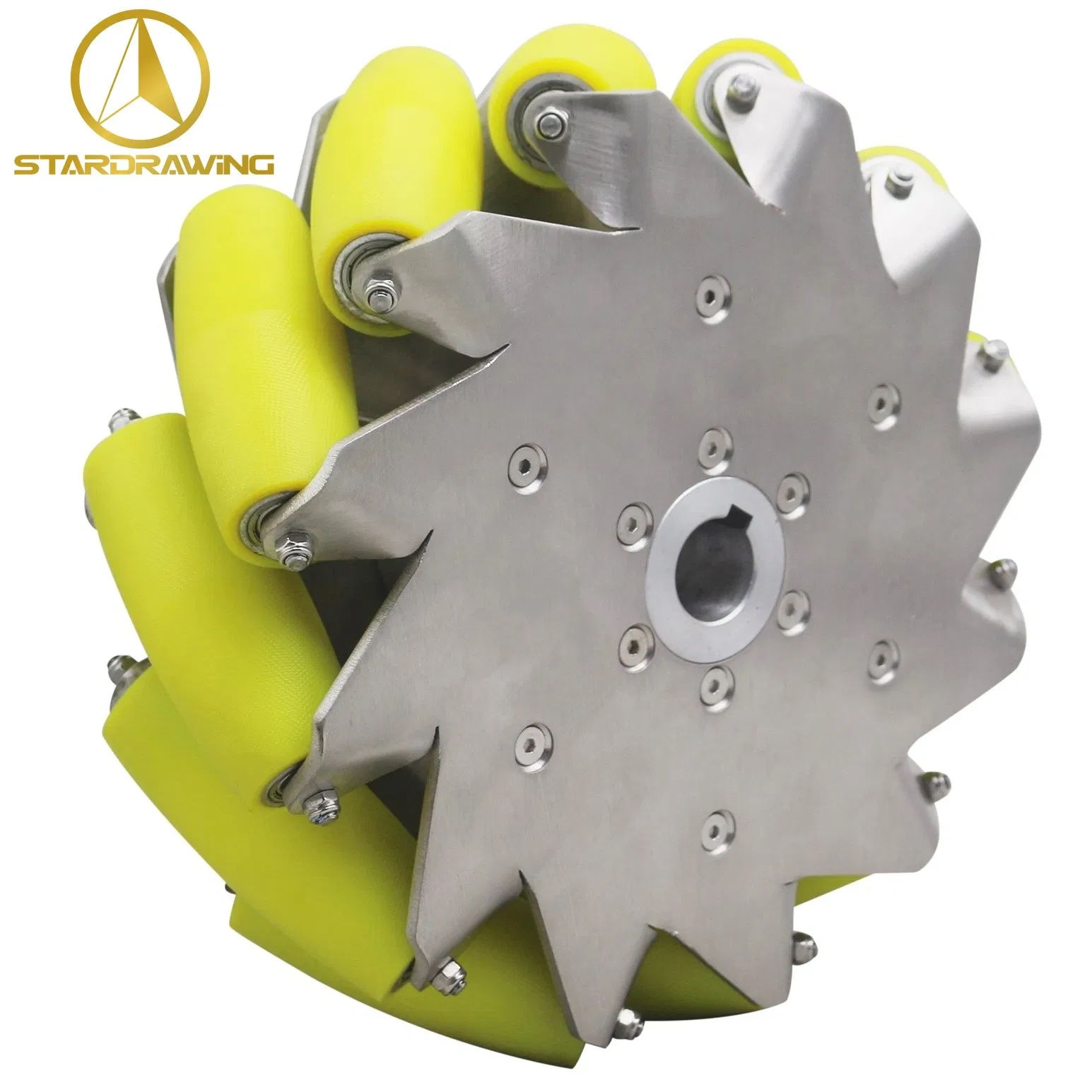 Stardrawing 304 Stainless Steel 100mm 4inch 100kg Mecanum Wheel for Agv