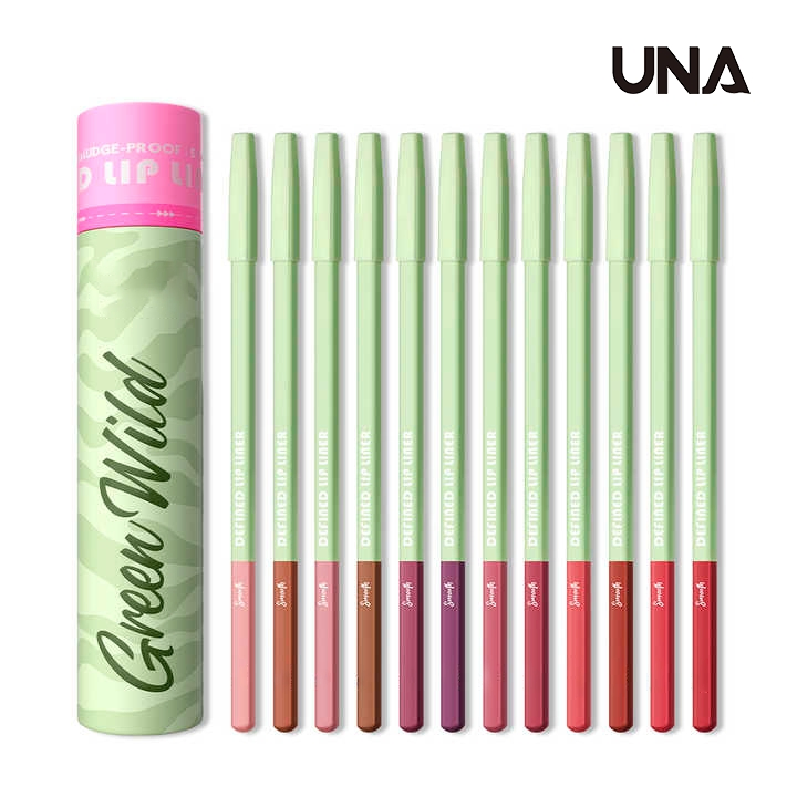 Custom Logo Vegan Cosmetics Long Lasting OEM Lip Liner Kit Custom Logo Pigmented Waterproof Creamy Matte Lip Makeup Set