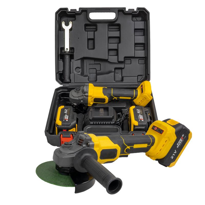 21V Power Tool Brushless Motor Cordless Grinder with Long-Life Battery Power-Tool Angle Grinder