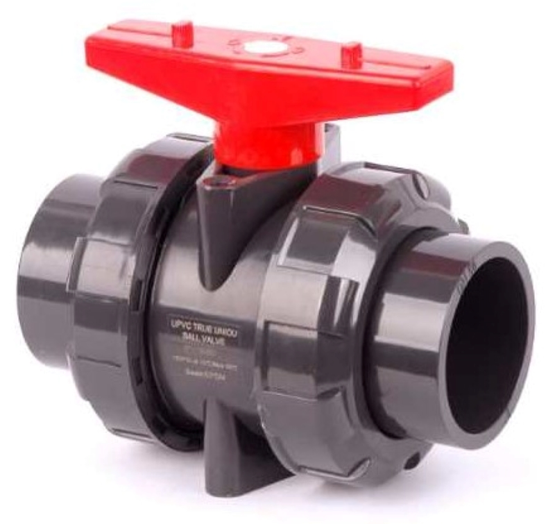 Superior Quality PVC Double Union Flange Ball Valve Reliable True Union Ball Valve for Industrial Use