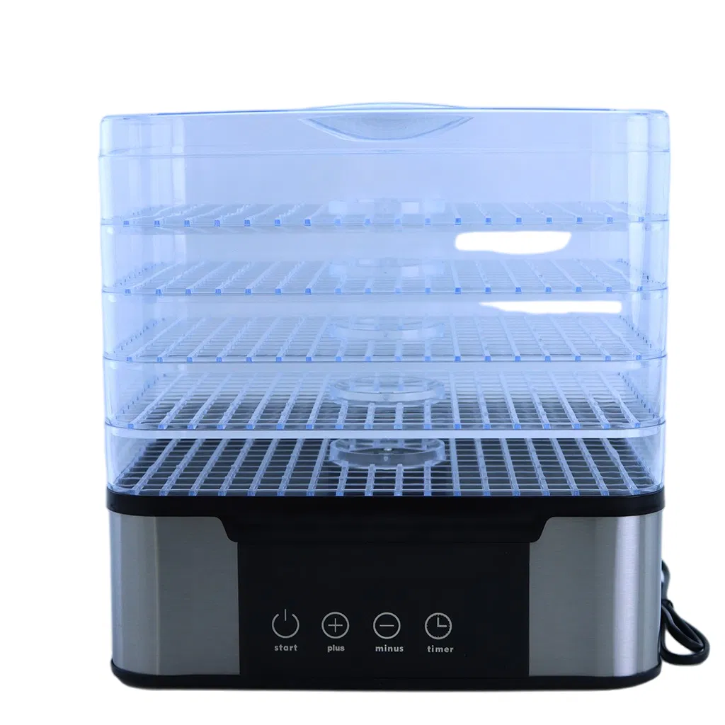 Electric Digital 5-Tray Food Dehydrator BPA-Free Plastic Color Box 1000 Home Household Dryer for Fruit Drying