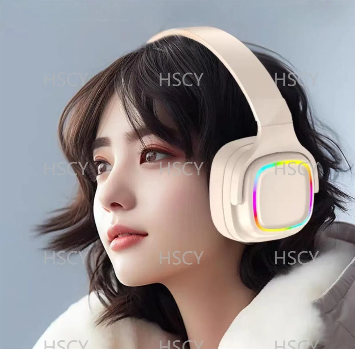 Беспроводные накладные наушники с дисплеем