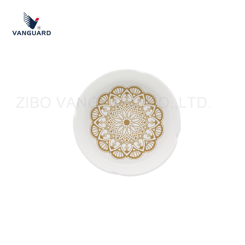 Creative Floral Design Round Wholesale Custom Ceramic Cigar Ashtray