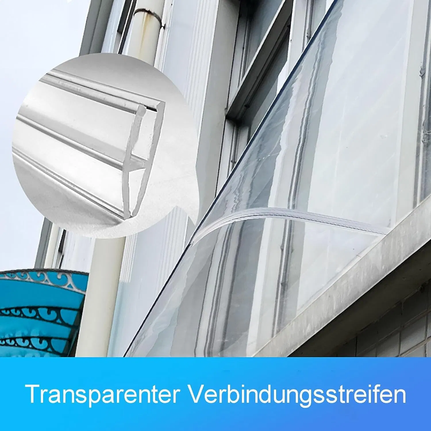 Metal Window Door Awning Canopy Upf 50+, Dark Brown