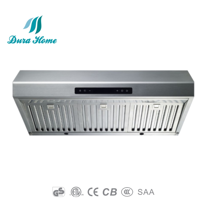 Powerful Stainless Steel Kitchen Chimney with 900 Cfm Suction Range Hood Cooker Hood Kitchen Chimney