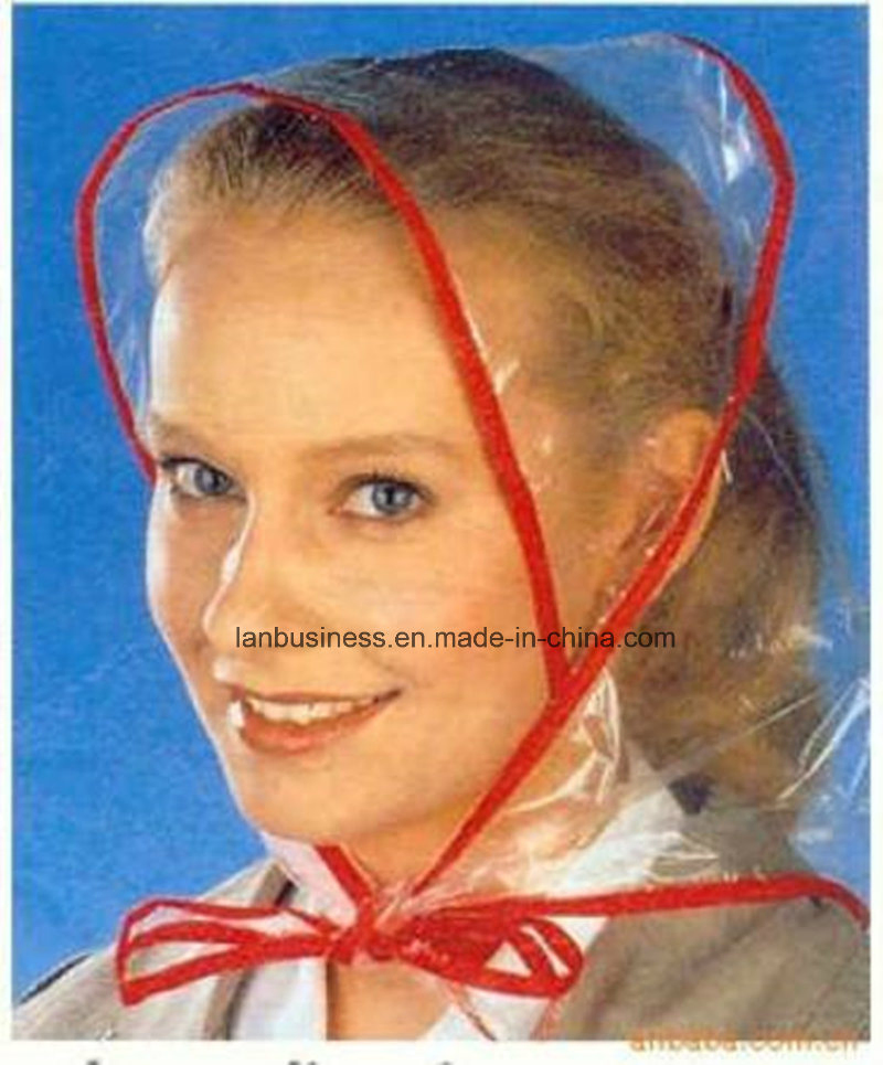 Waterproof Rain Bonnet with Irregular White Dots