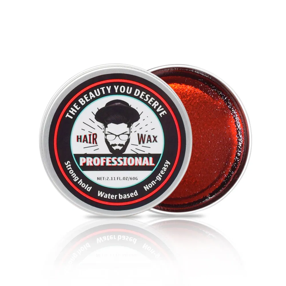 Private Brand 60g Honey Bee Wax Strong Hold Hair Styling Product Retro Shine Super Hair Pomade Wax