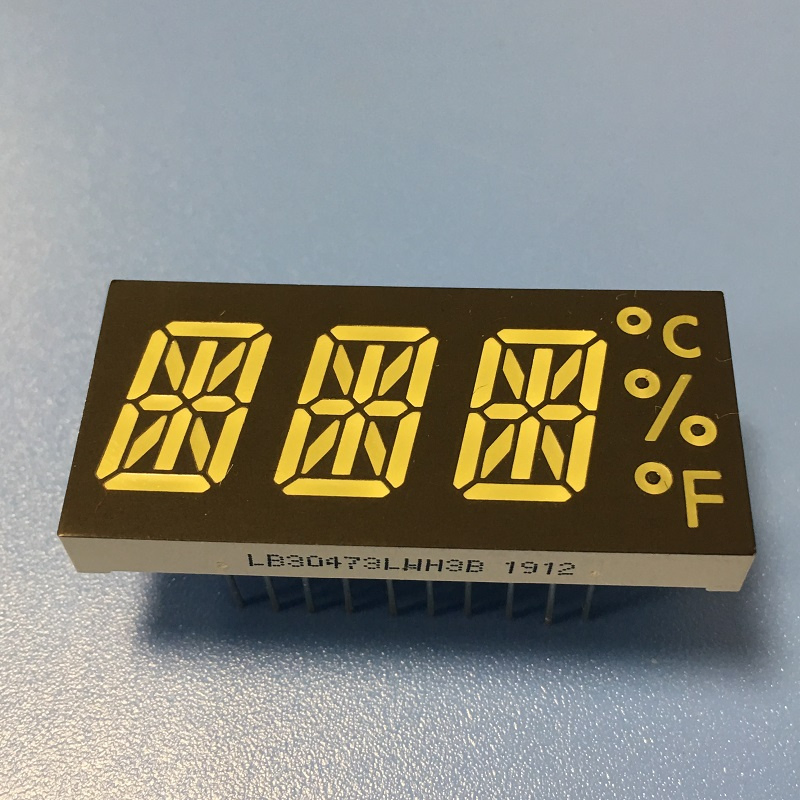 Ultra Bright White 14 Segment Alphanumeric LED Display 3 Digit for Temperature