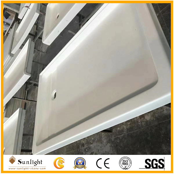 Cultured Marble Bathroom Shower Base Anti-Slip Shower Tray Shower Pan