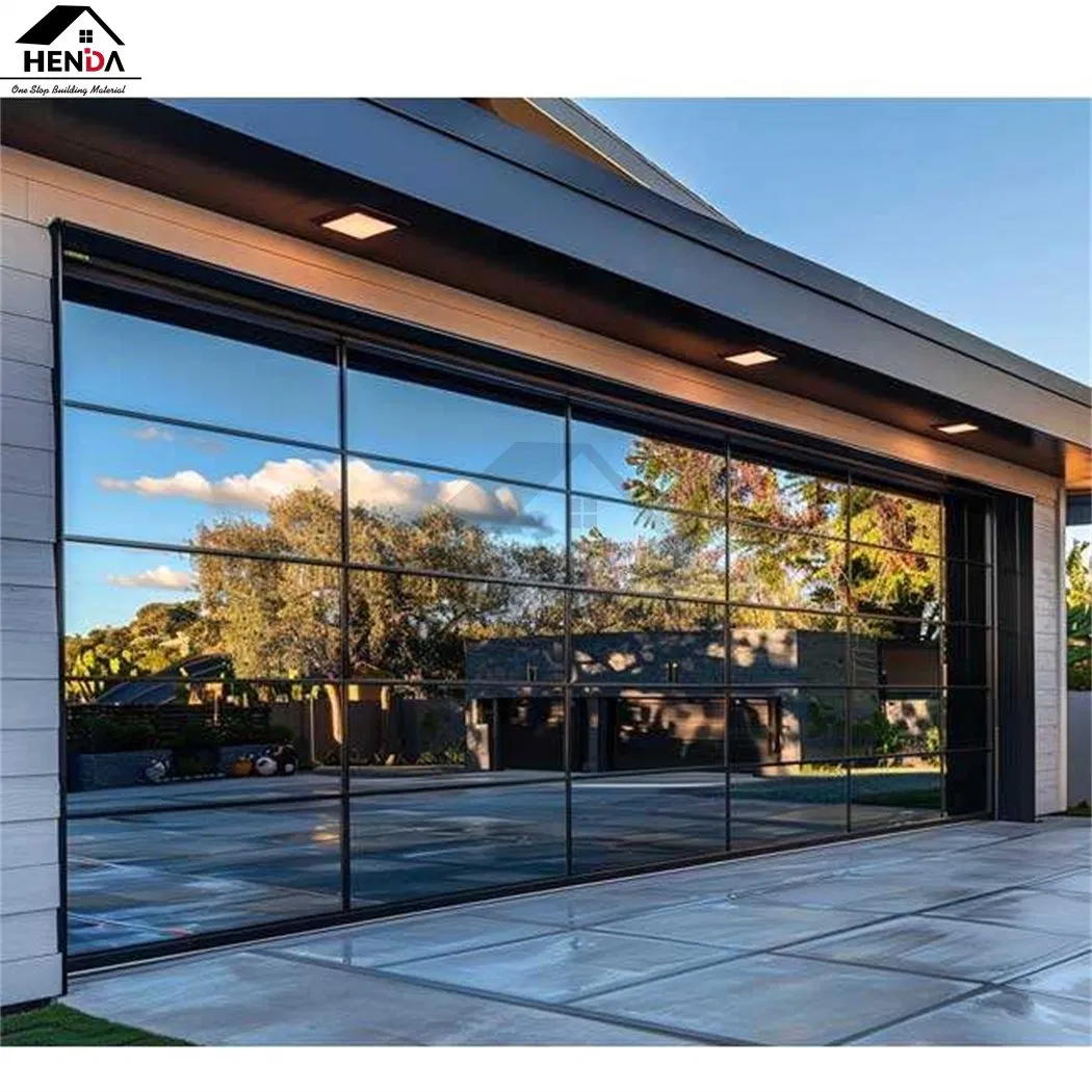 Wholesale Price America Hot Selling Remote Control Modern Style Iron Gate Sectional Overhead Steel Foam Core Roller Shutter Security/Steel/Glass Garage Door