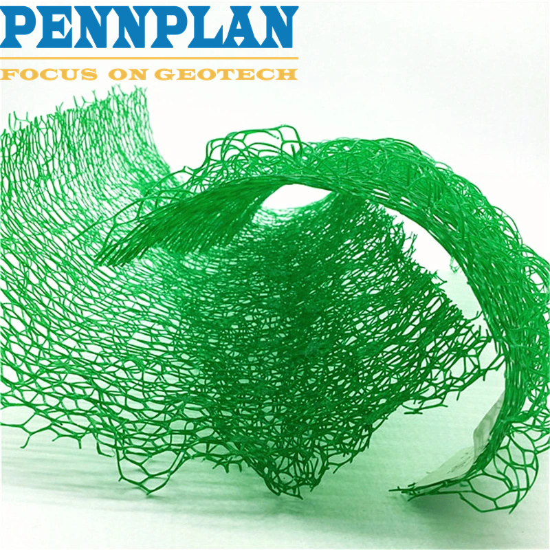 Green Grass Plastic Mat Geomat for Soil Erosion Control