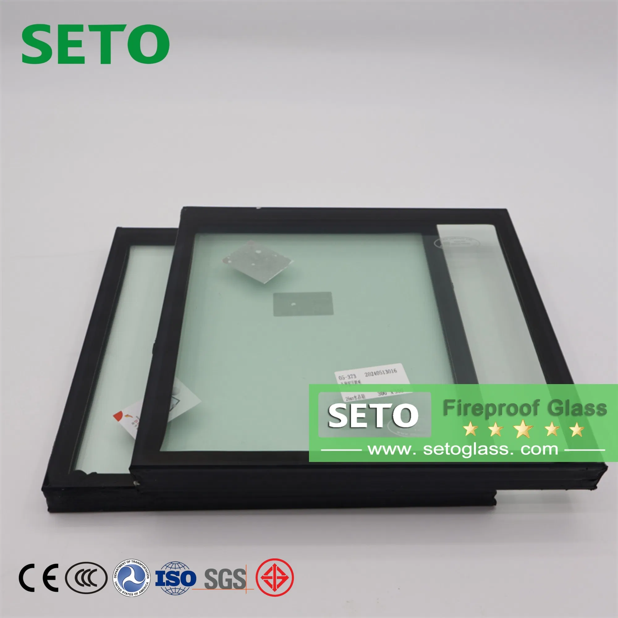 Fireproof Glass for High Temperature Workshop Observation Windows Special Fireproof Curtain Walls