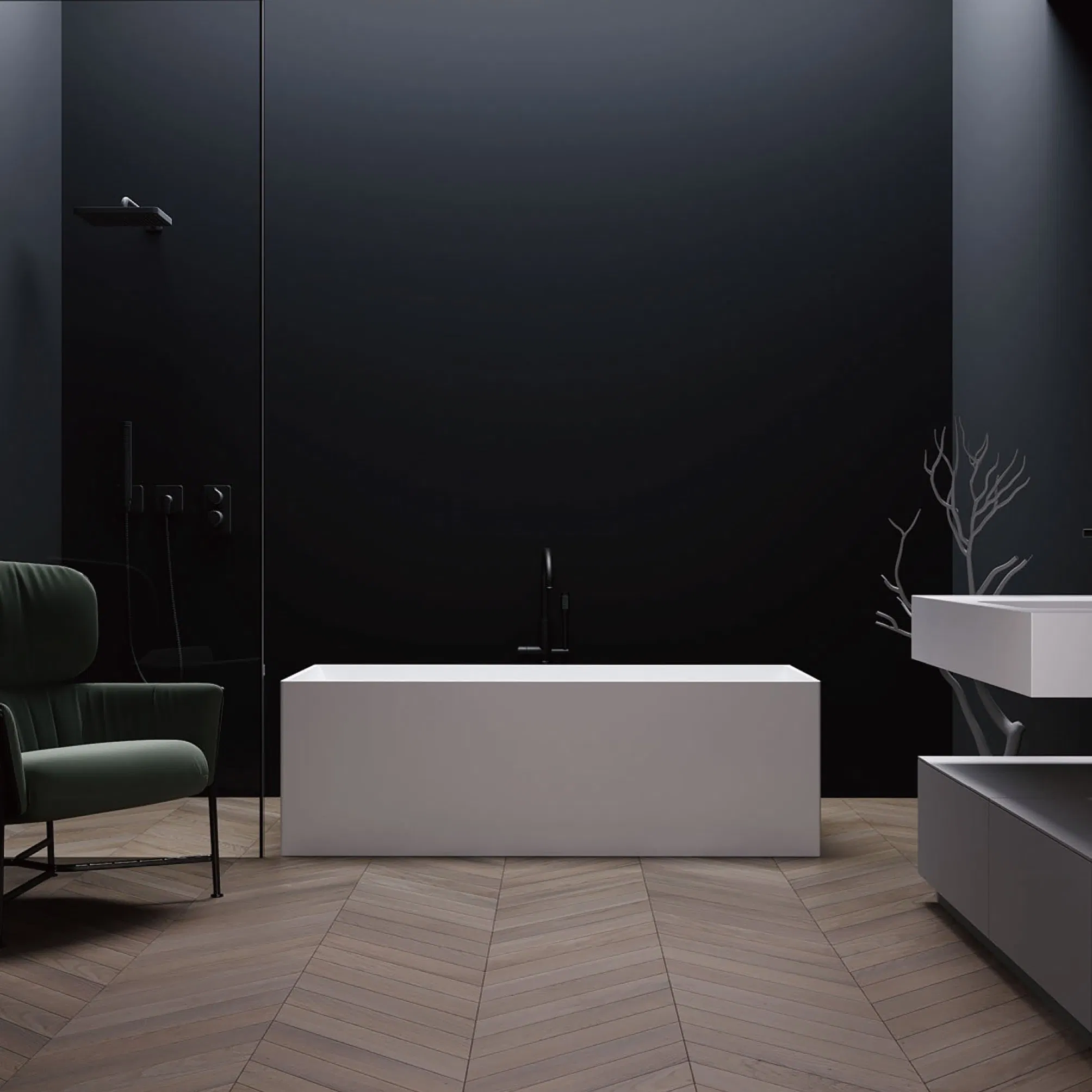 Прямоугольная ванна для замачивания, 78 дюймов