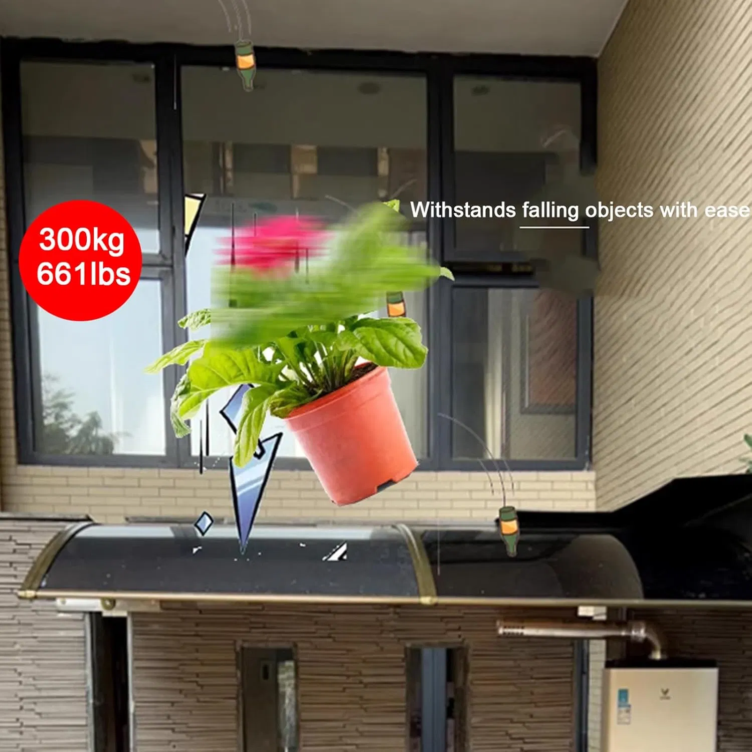 Aluminum Alloy Awning Outdoor Sunshade Courtyard Patio Cover Rain Balcony Canopy