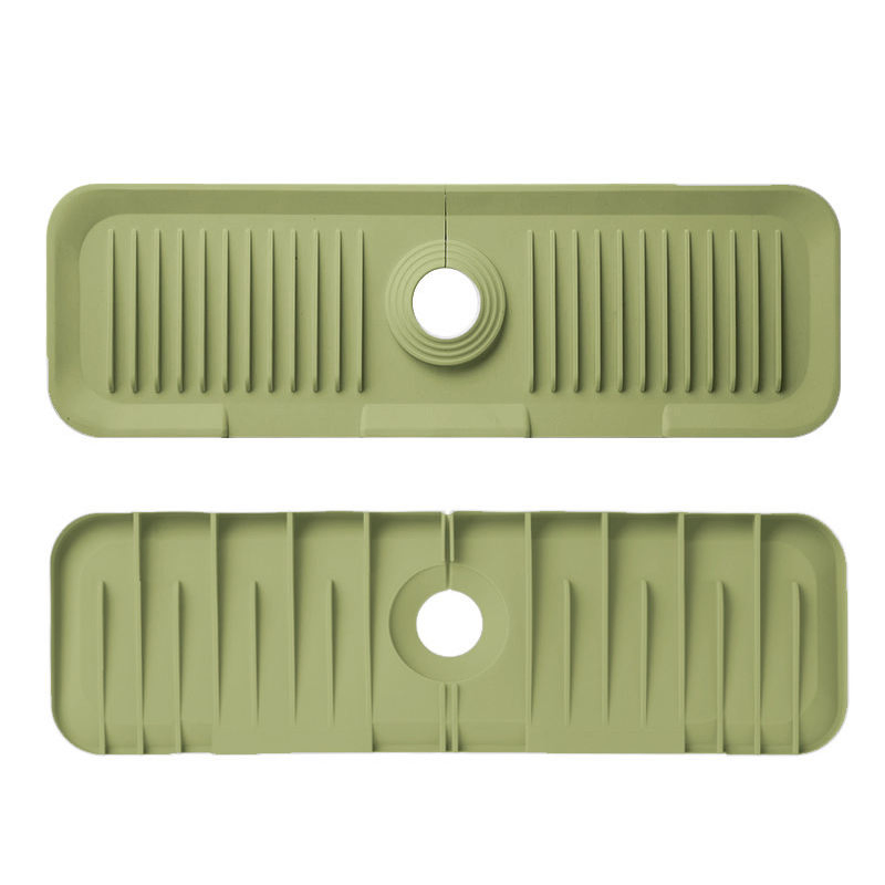 Kitchen Sink Splash Guard Faucet Handle Drip Catcher Tray