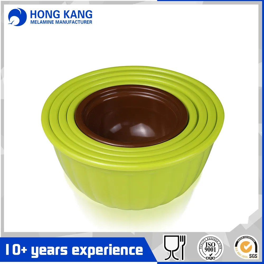 Plastic Multicolor Melamine Fruit Salad Bowl for Kitchen