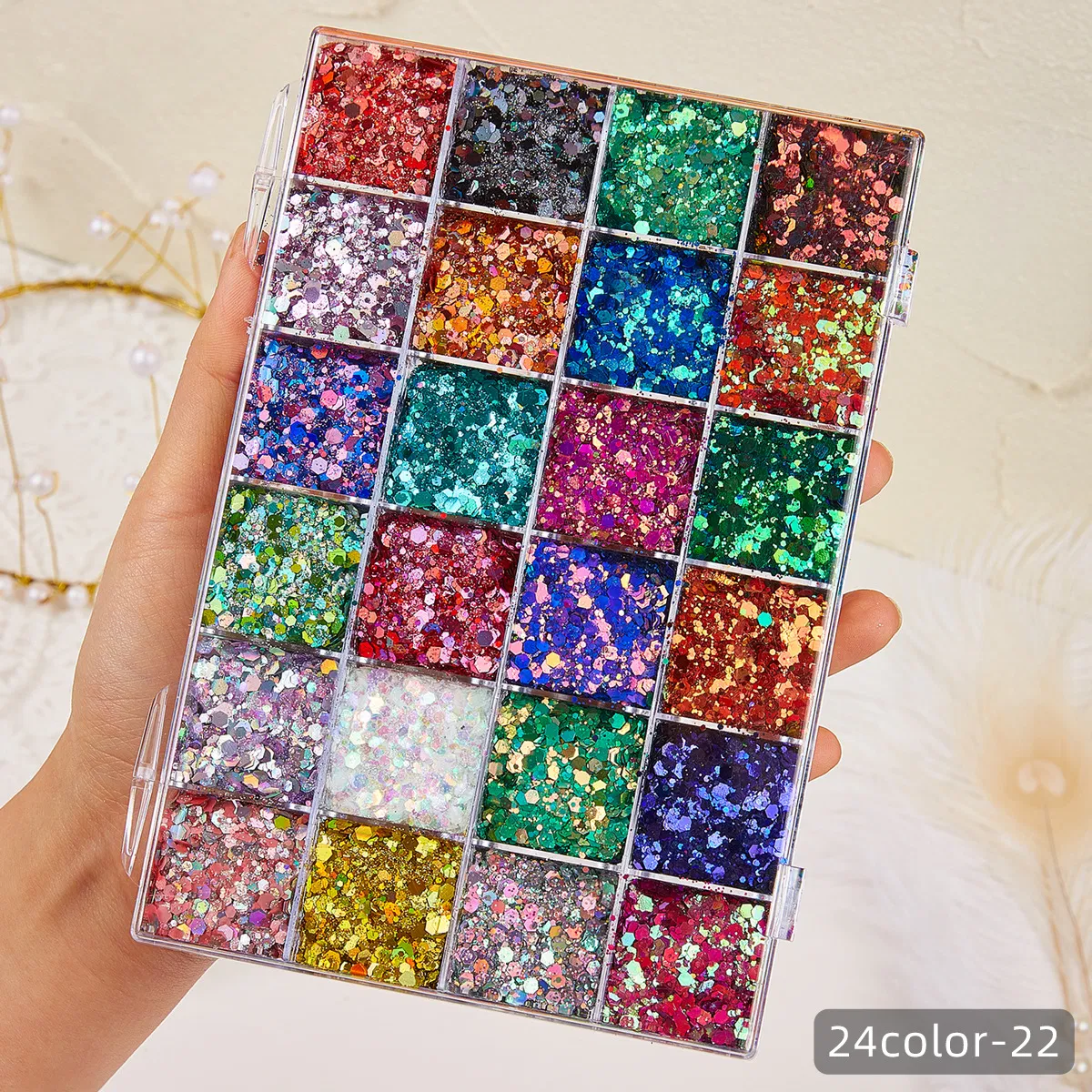 Holographic Glow in The Dark Face Hair Body Glitter Gel Chunky Glitter