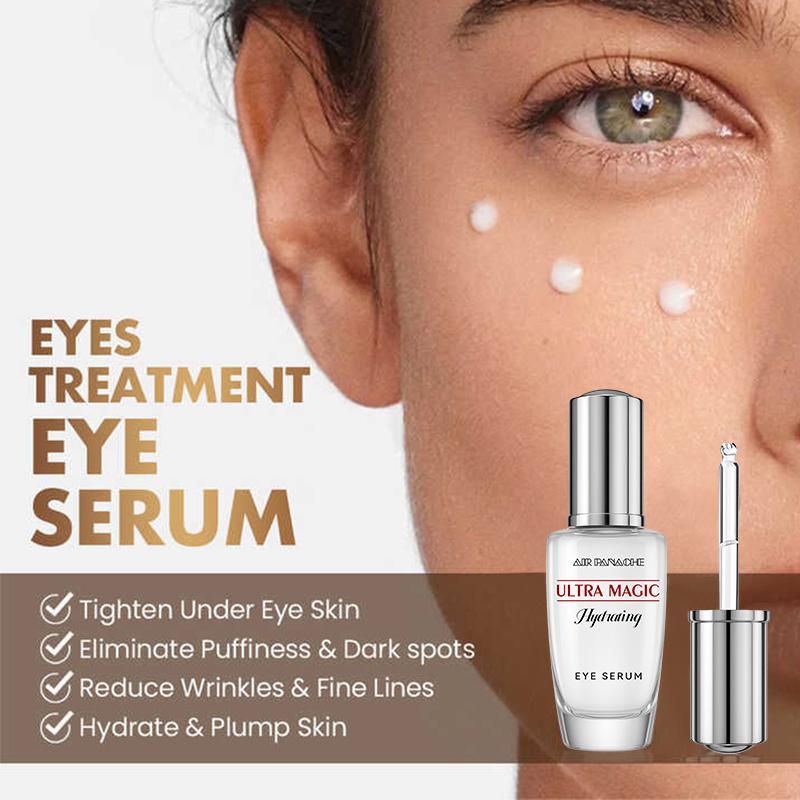 Private Label Peptide Caffeine Anti Aging Wrinkles Brightening Dark Circles Under Eyes Care Eye Serum Essence for Eye Circles