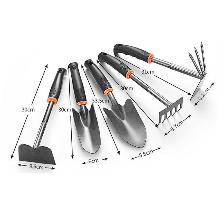 Garden Hoe Two-Sided Shovel Claw Rake Hand Digger for Plants 32 Cm