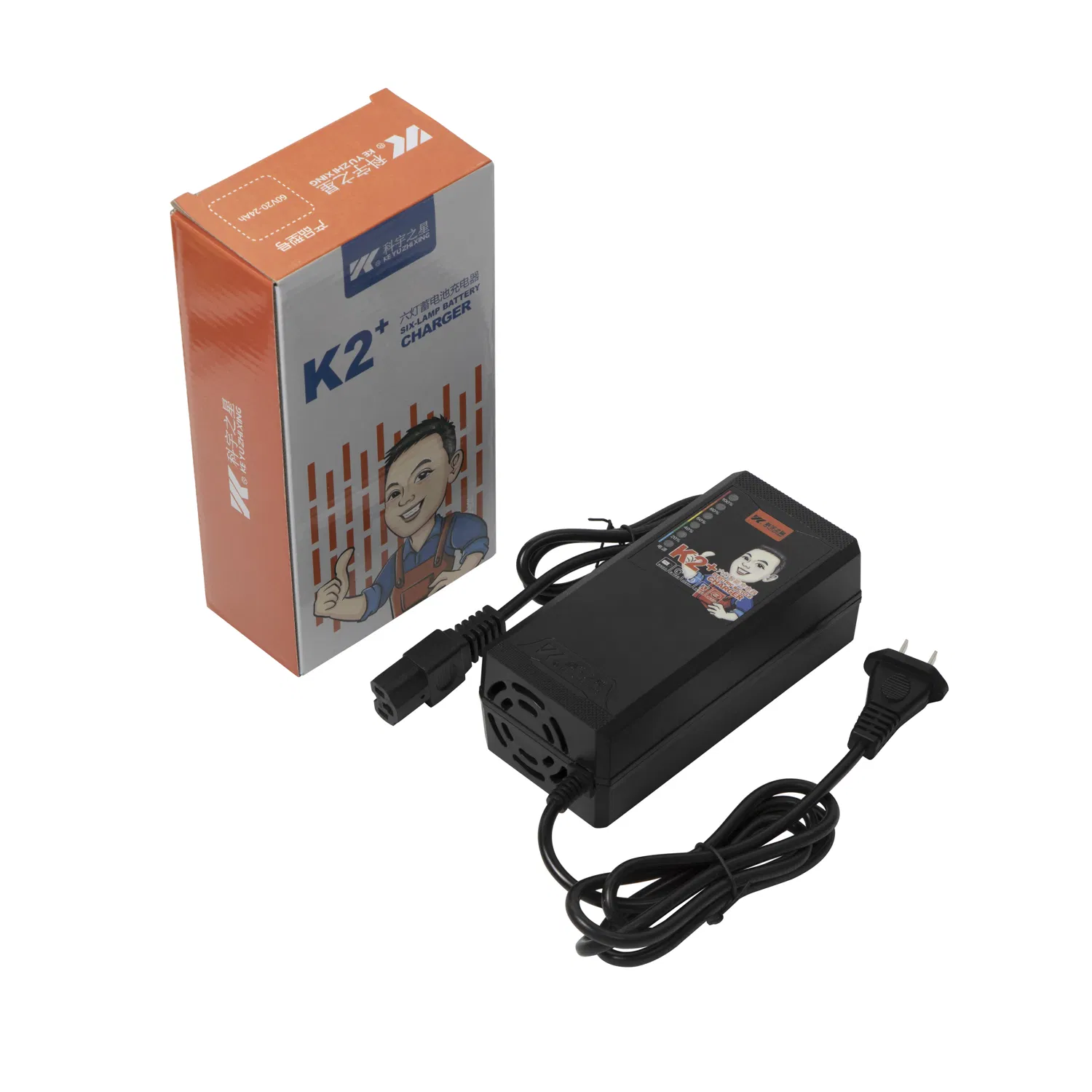 48V20ah-3A Six Lamp Lead Acid Battery Charger for E-Bike