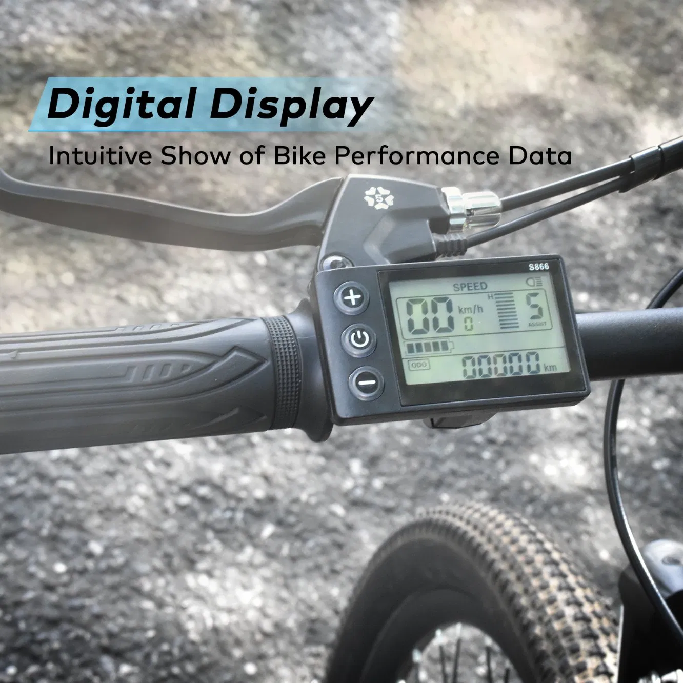 Shockproof Design for off Road and Rough Riding Bike Computer