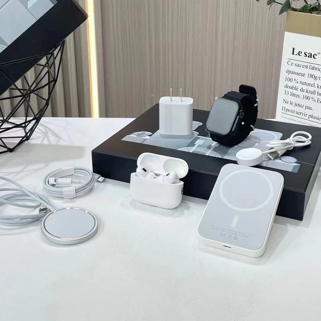 Wireless 5000mAh Power Bank 20W Charger Smart Watch Earphone Mobile Phone Accessories Gift Set for iPhone 13 14 15 16 PRO Max