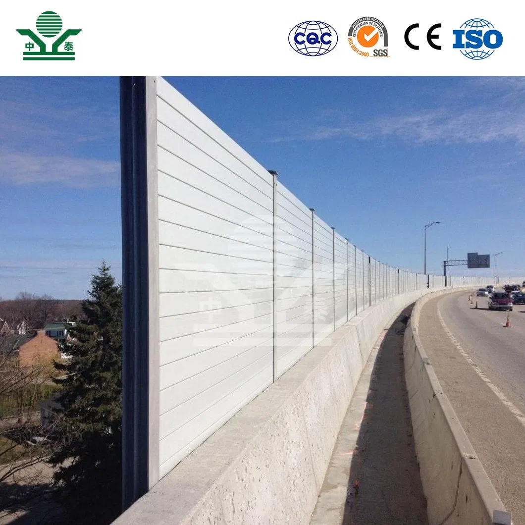 Zhongtai Portable Sound Barrier China Wholesalers Noise Proof Fence White Color Bridge Sound Barrier