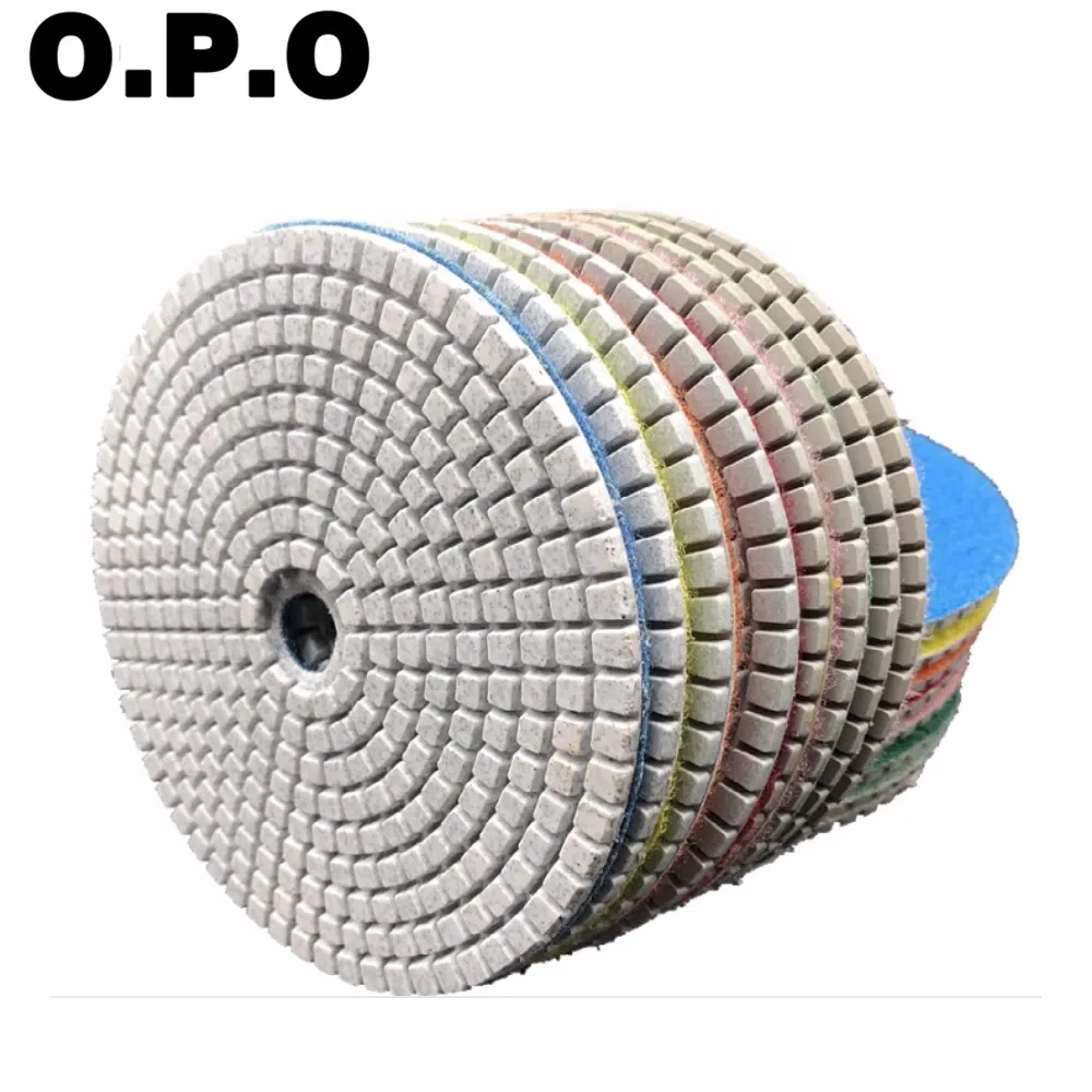 Алмазный полировальный диск 4 дюйма для мрамора и камня