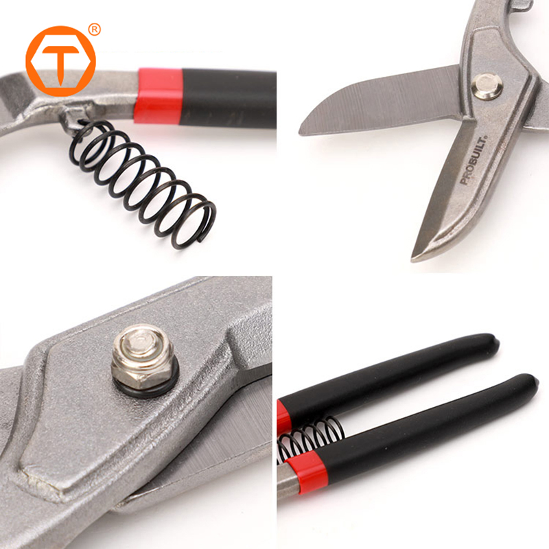 Germany Style Flat Blade Copper Aluminum Vinyl Steel Metal Cutter Tin Snip Scissors