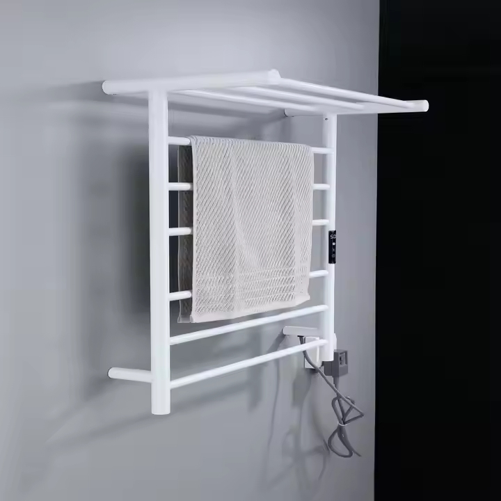 Luxurious Electric Towel Warmer with Sleek Square Tube Design