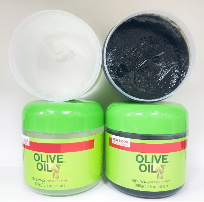 Strong Hold Hair Styling Hair Pomade Long Lasting Edge Control Hair Wax Olive Oil Gel Wax