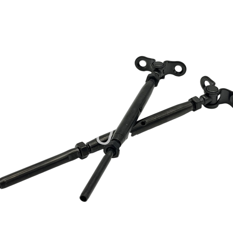 Premium Black Oxide Swage Toggle Turnbuckle for Secure Rigging