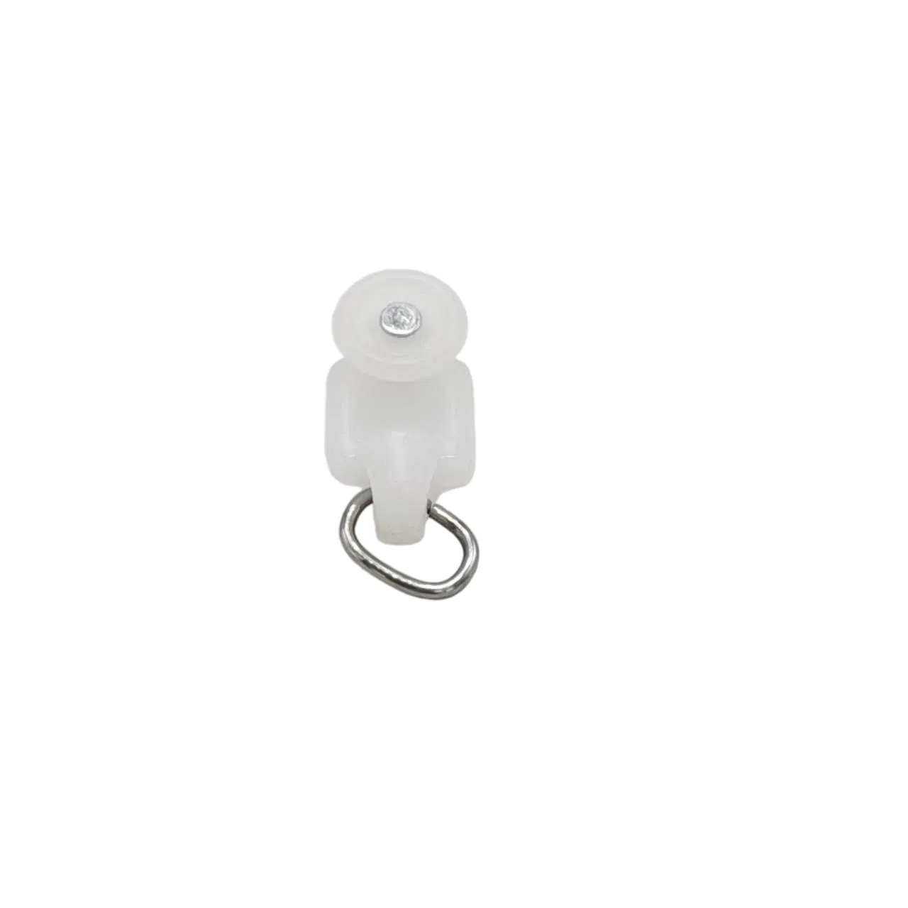 Silent Pulley Curtain Hooks White Metal Track Accessories