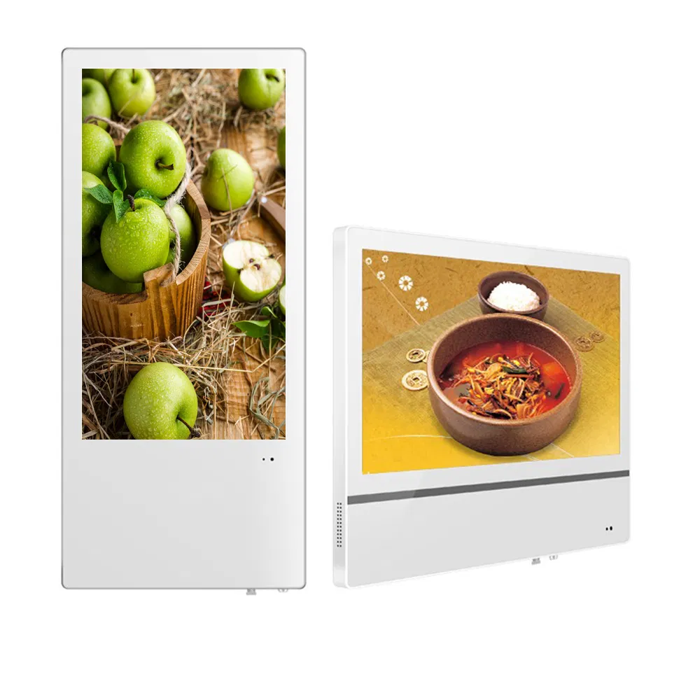 23.6′ ′ +19′ ′ LCD Advertising Media Player Video Ad Player TFT Elevator Screen WiFi Network HD Full Color LED Digital Signage