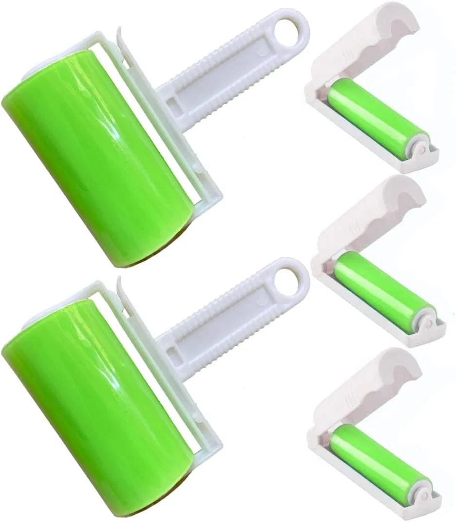 Factory-Supplied Portable Plastic Brush and Lint Roller Sticky and Washable Clothes Cleaner for Pet Hair Removal
