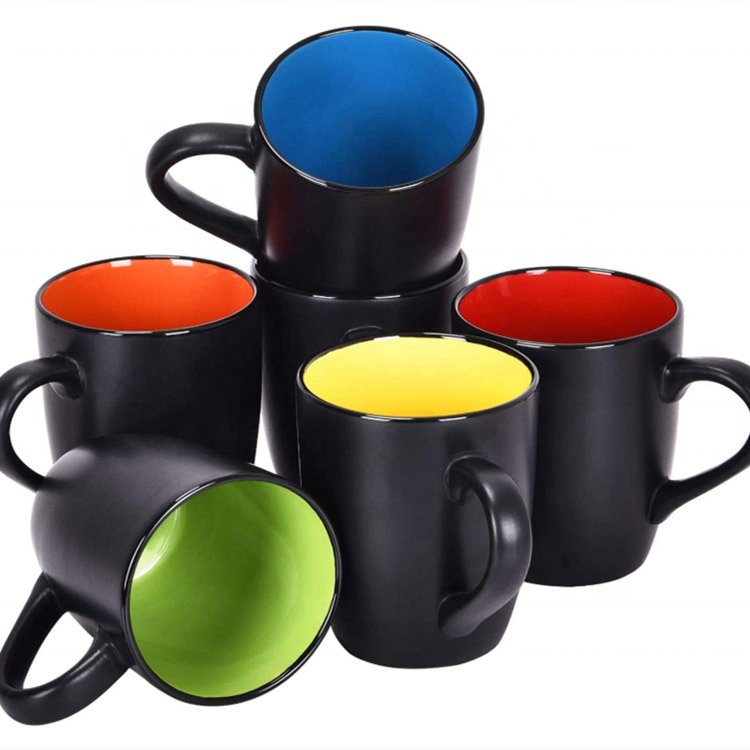 Ceramic Custom Coffee Mugs Home Office Matte Black Mug