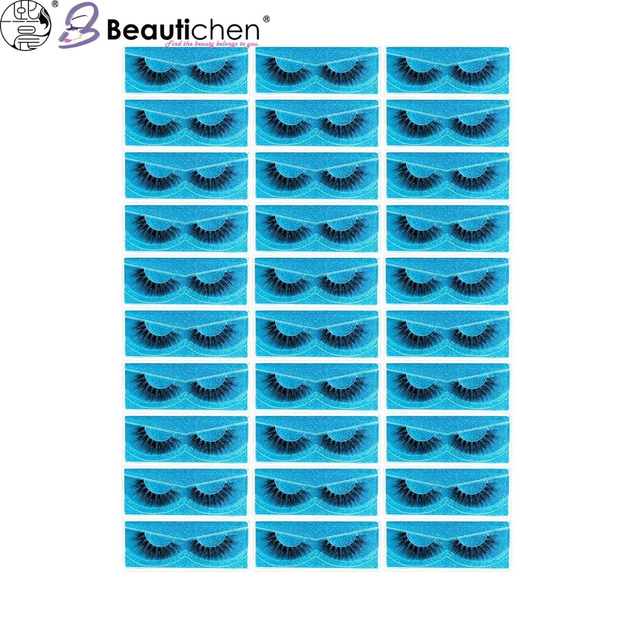 Beautichen False Eyelashes – Voluminous & Curled Lashes for Stunning Eye Makeup