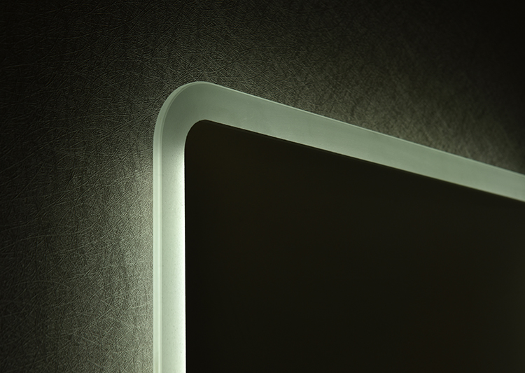 Backlit LED Illuminated Silver Floor Full Length Wall Decor Mirror for Dressing Room