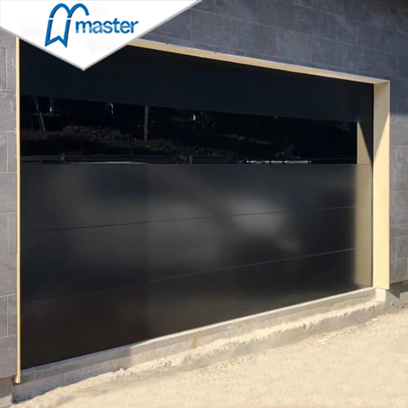 Frameless Glass Aluminum Garage Door with Insulation