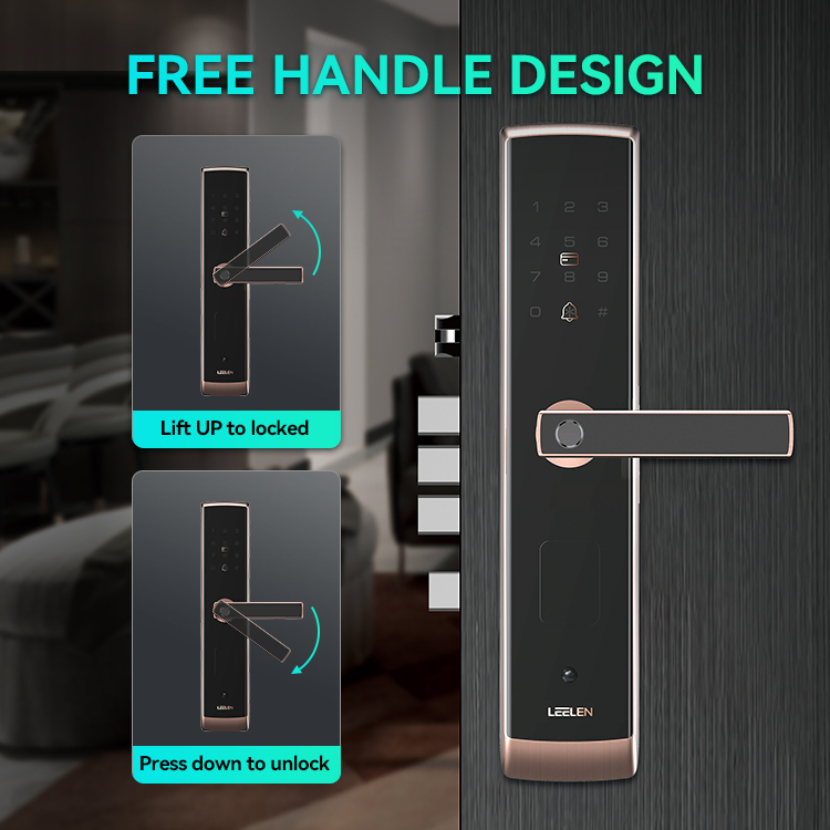Leelen Fingerprint Smart Door Lock Apartment Home Room Digital Password Keyless Door Lock