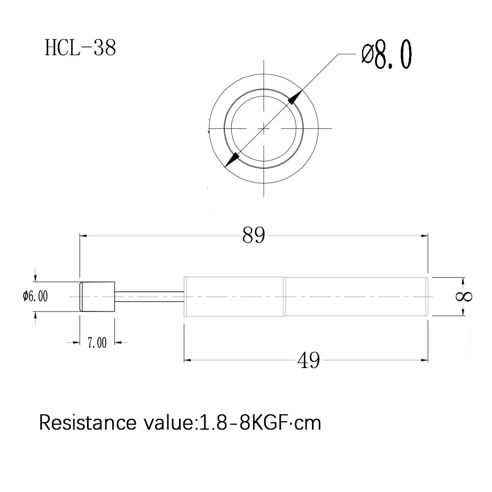 HCl-37 Soft Close Toilet Seat Toilet Damper Rotary Oil Shock Absorber Damper