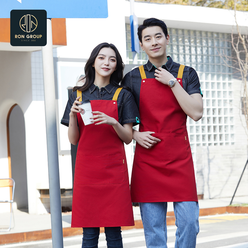 Stylish Restaurant Cooking Apron for Professional Chefs and Home Cooks