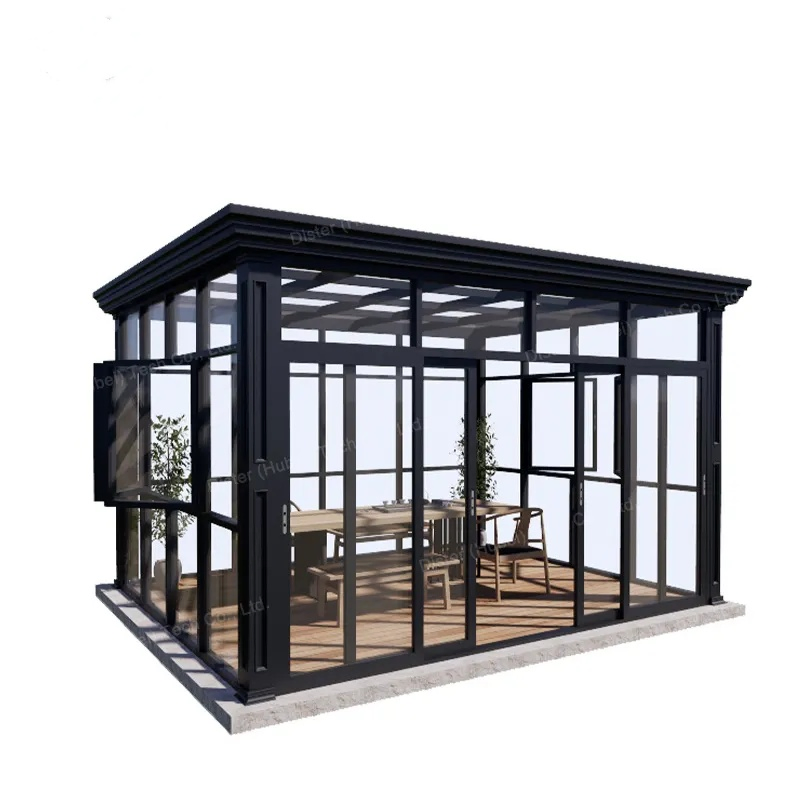 Outdoor Garden Tempered Glass Aluminum House Sunlight Room Small Sunny Glass Sunroom