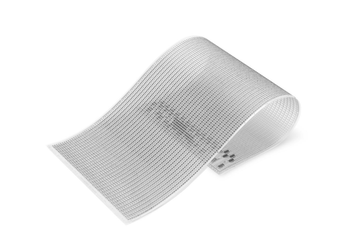 Гибкий прозрачный LED-экран для автостекла